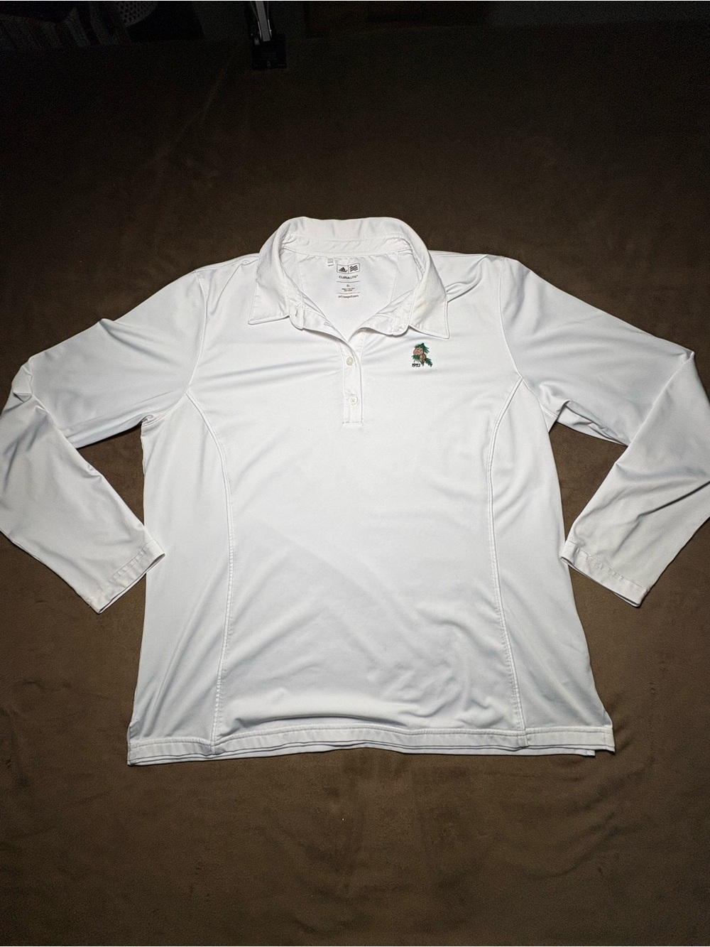 Adidas Climalite white long sleeve golf polo - Size XL⛳️